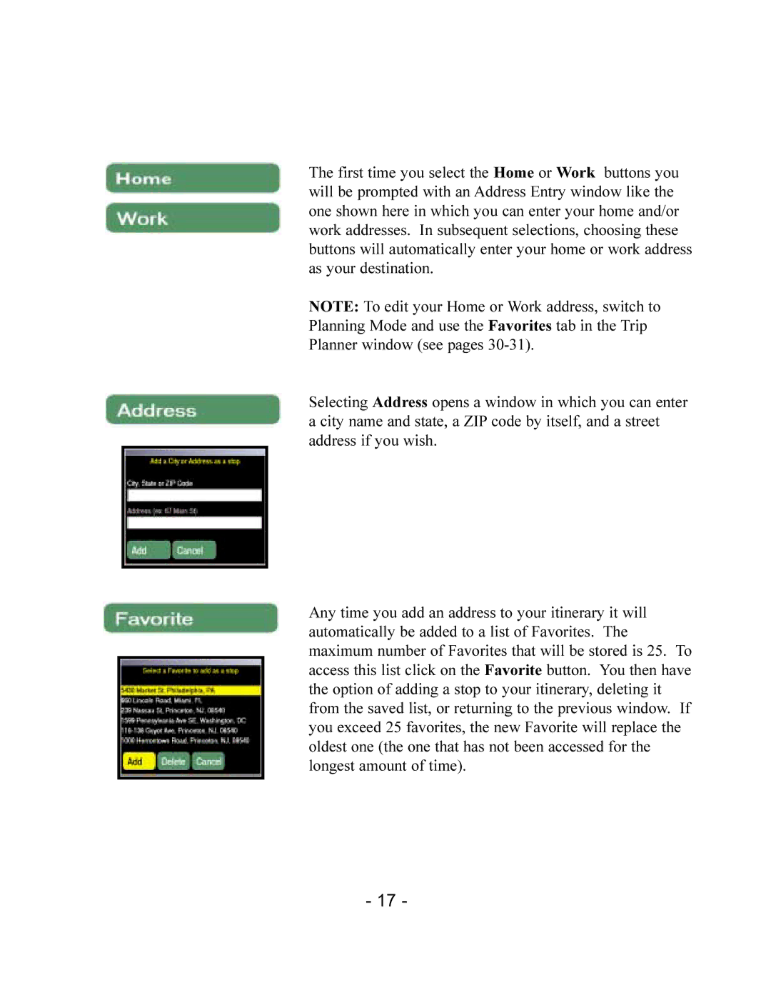 TravRoute CoPilot 2002 manual 