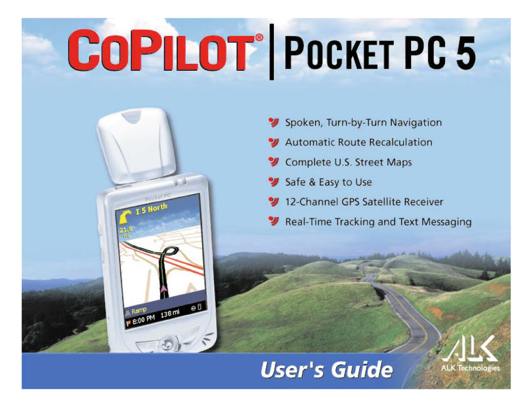 TravRoute Pocket PC 5 manual 