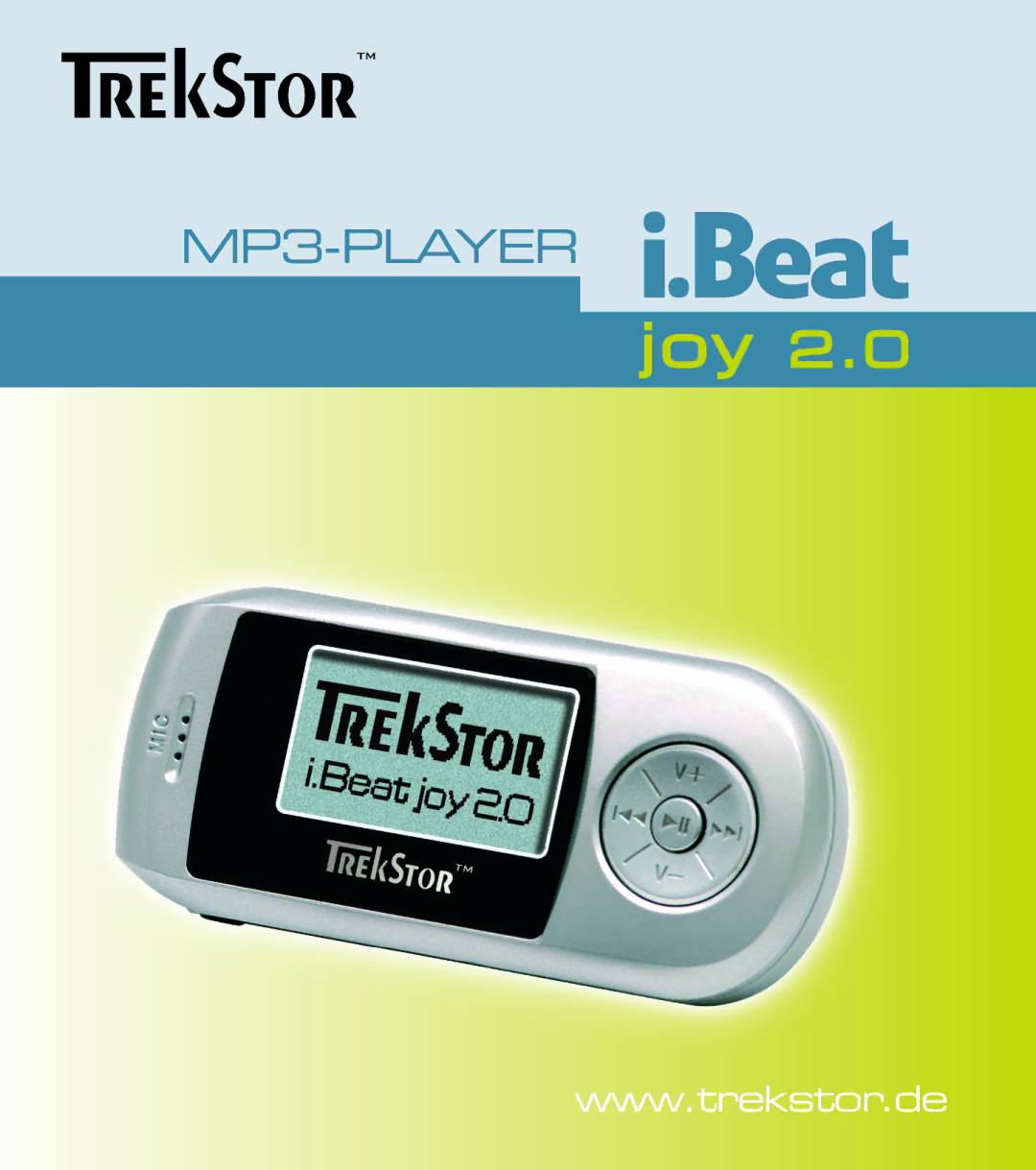 TrekStor i.Beat joy 2.0 manual 