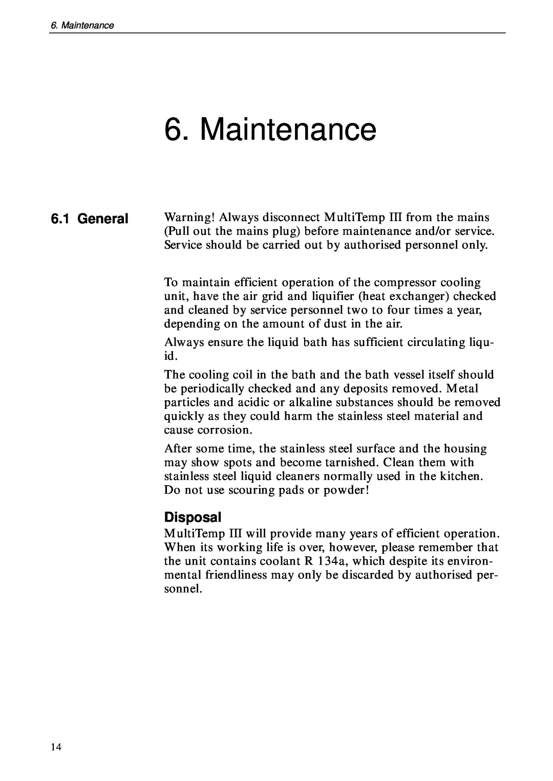 TRENDnet 18-1106-33 user manual Maintenance, General, Disposal 