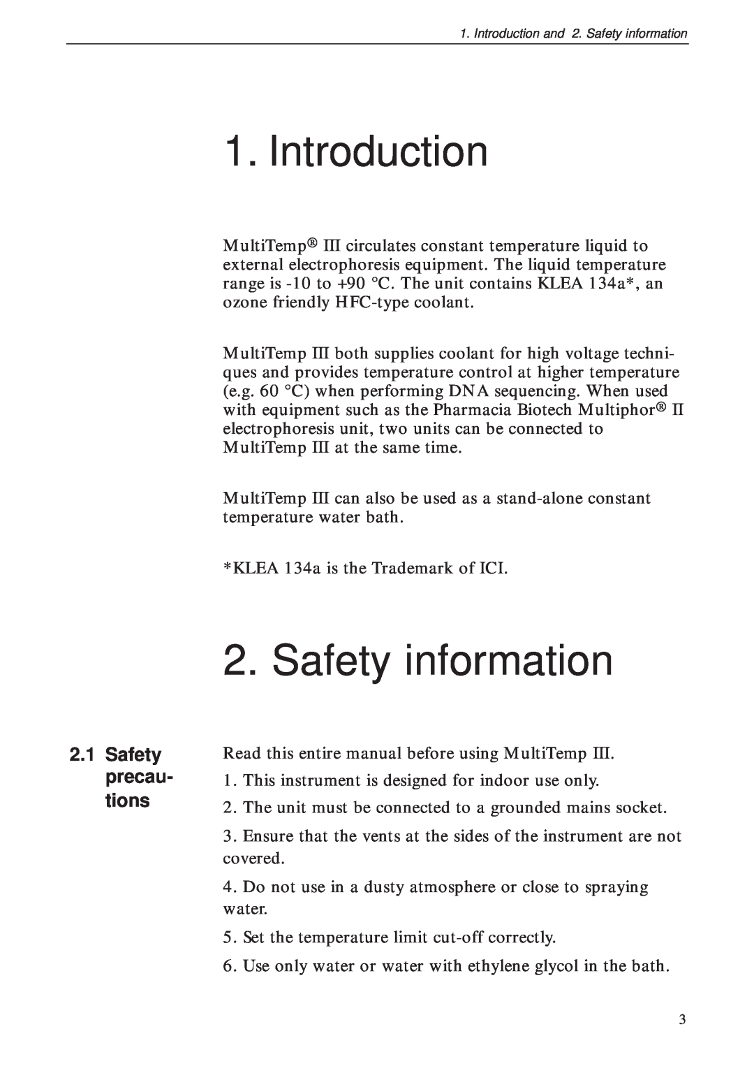 TRENDnet 18-1106-33 user manual Introduction, Safety information, Safety precau- tions 