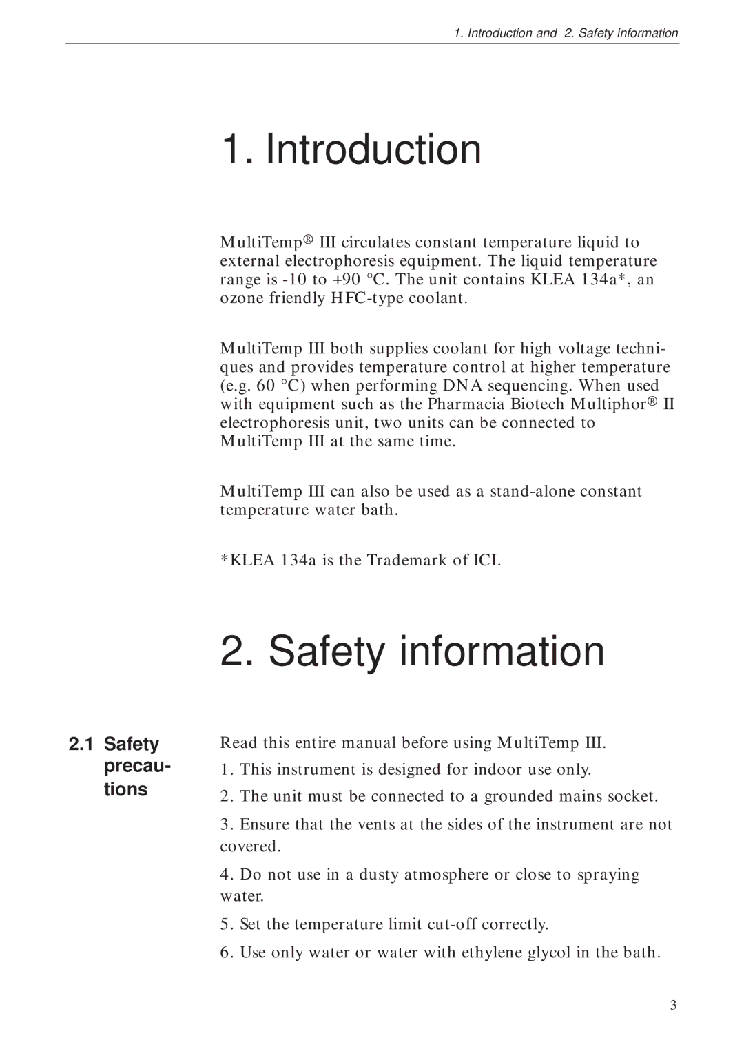 TRENDnet 18-1106-33 user manual Introduction, Safety information, Safety precau- tions 