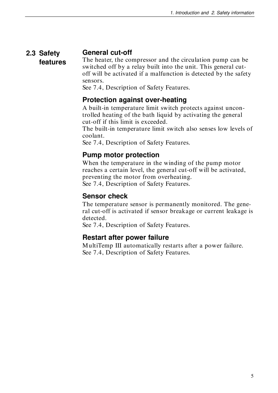 TRENDnet 18-1106-33 Safety features General cut-off, Protection against over-heating, Pump motor protection, Sensor check 