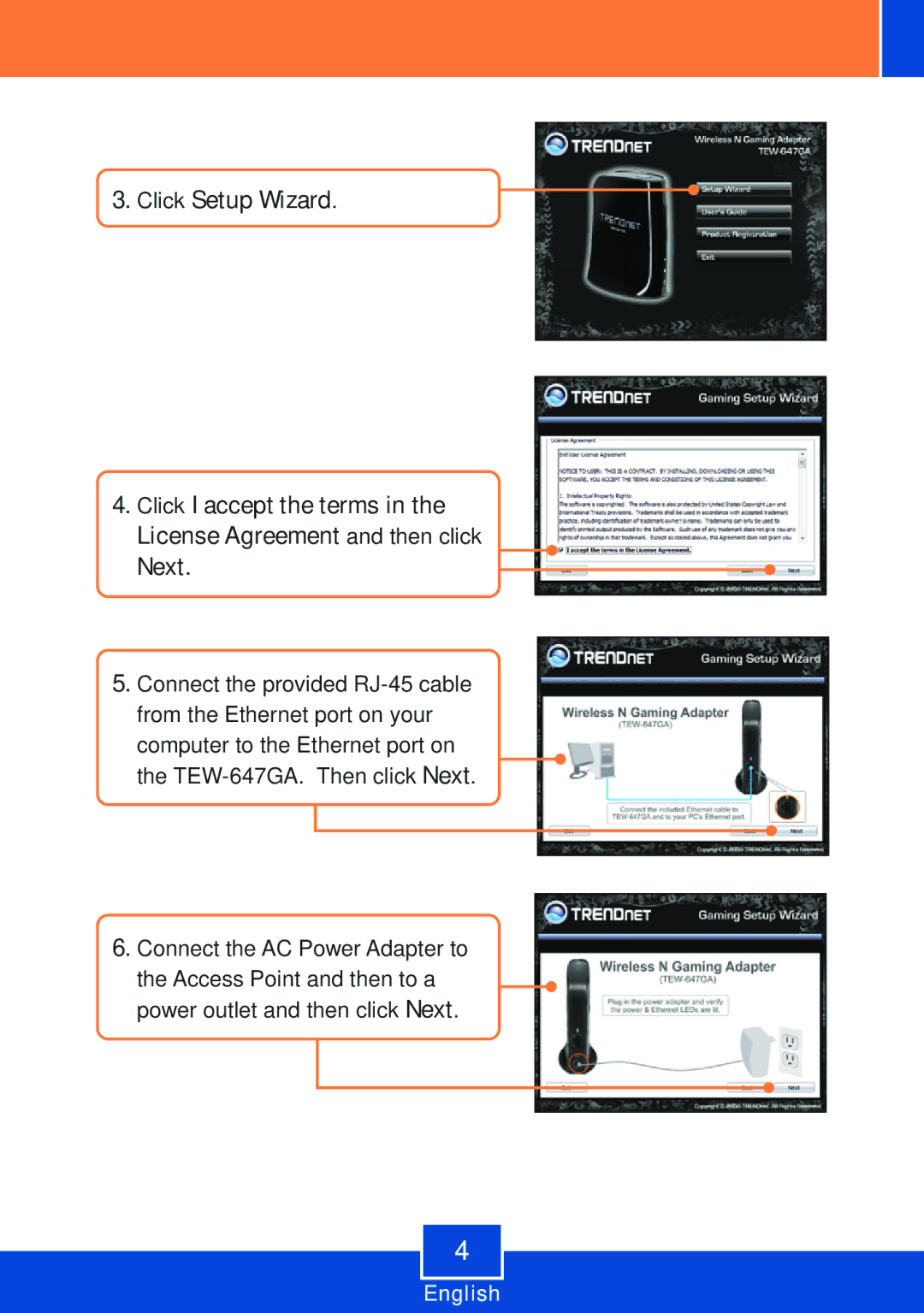 TRENDnet 2.01, Trendnet TEW-647GA manual English 