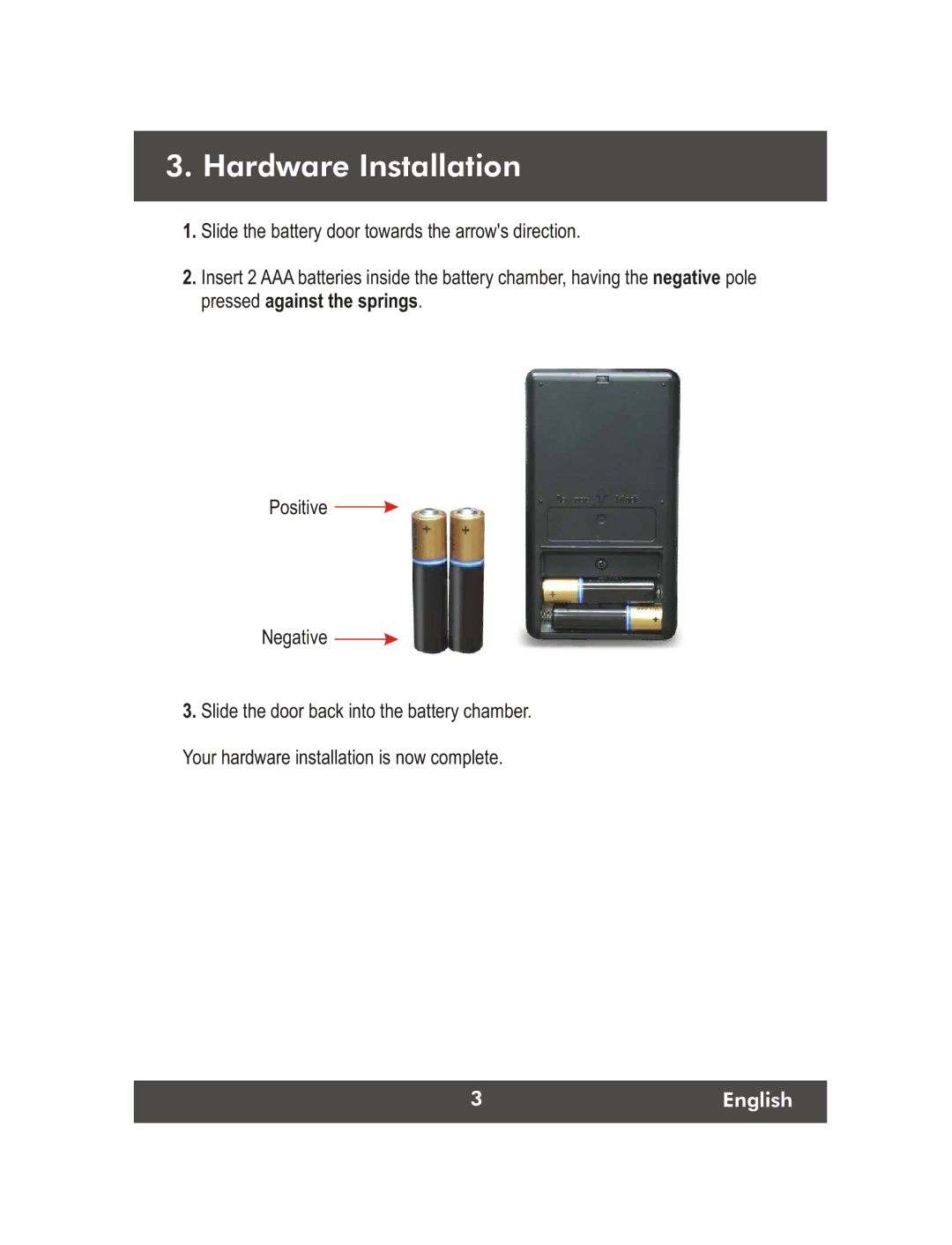 TRENDnet 11.30.04, 2.4 GHz Wifi Detector manual Hardware Installation 