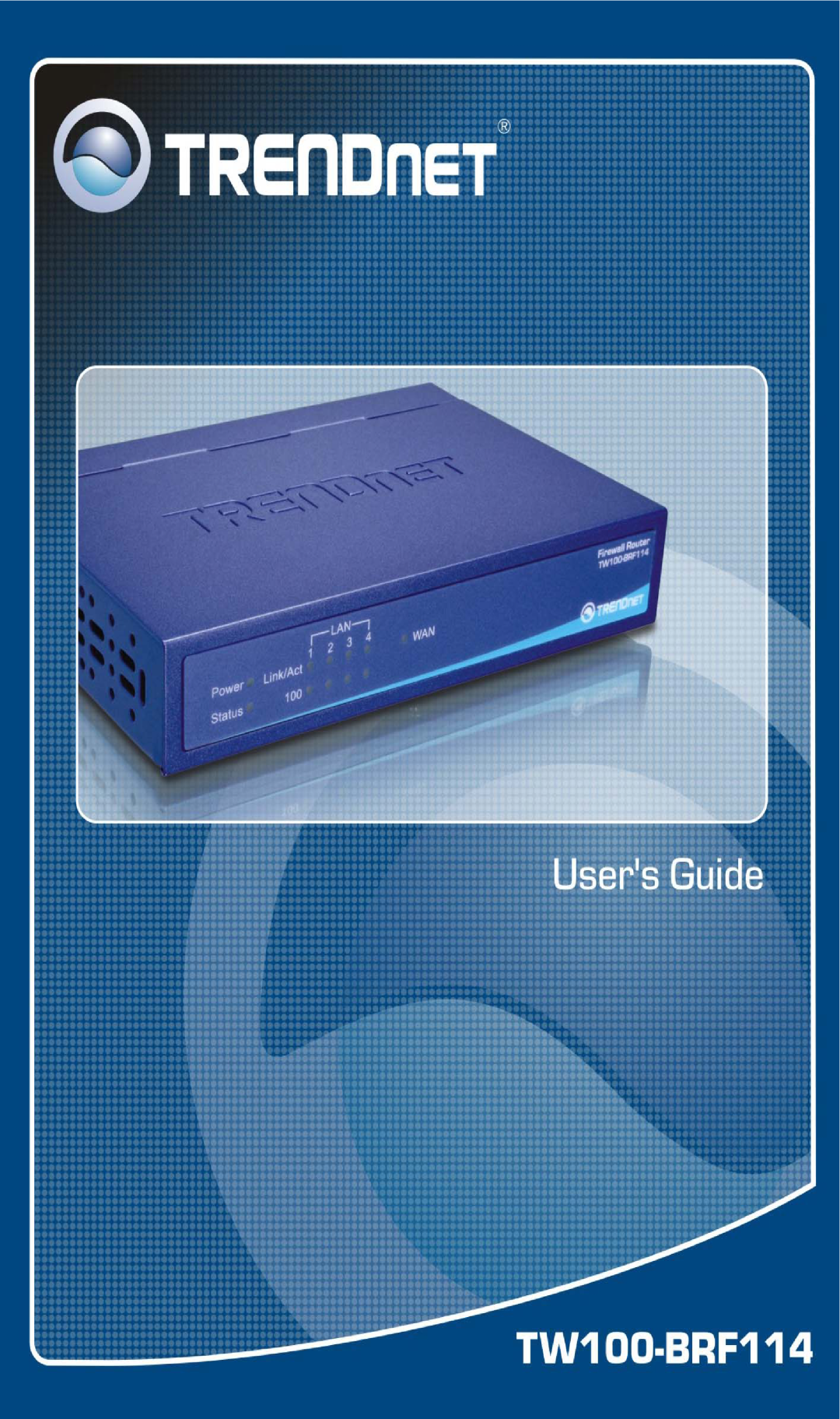 TRENDnet BRF114 manual 