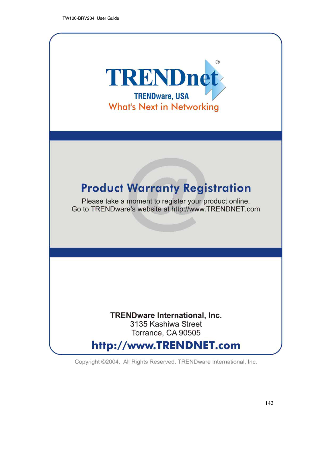 TRENDnet BRV204 manual 142 