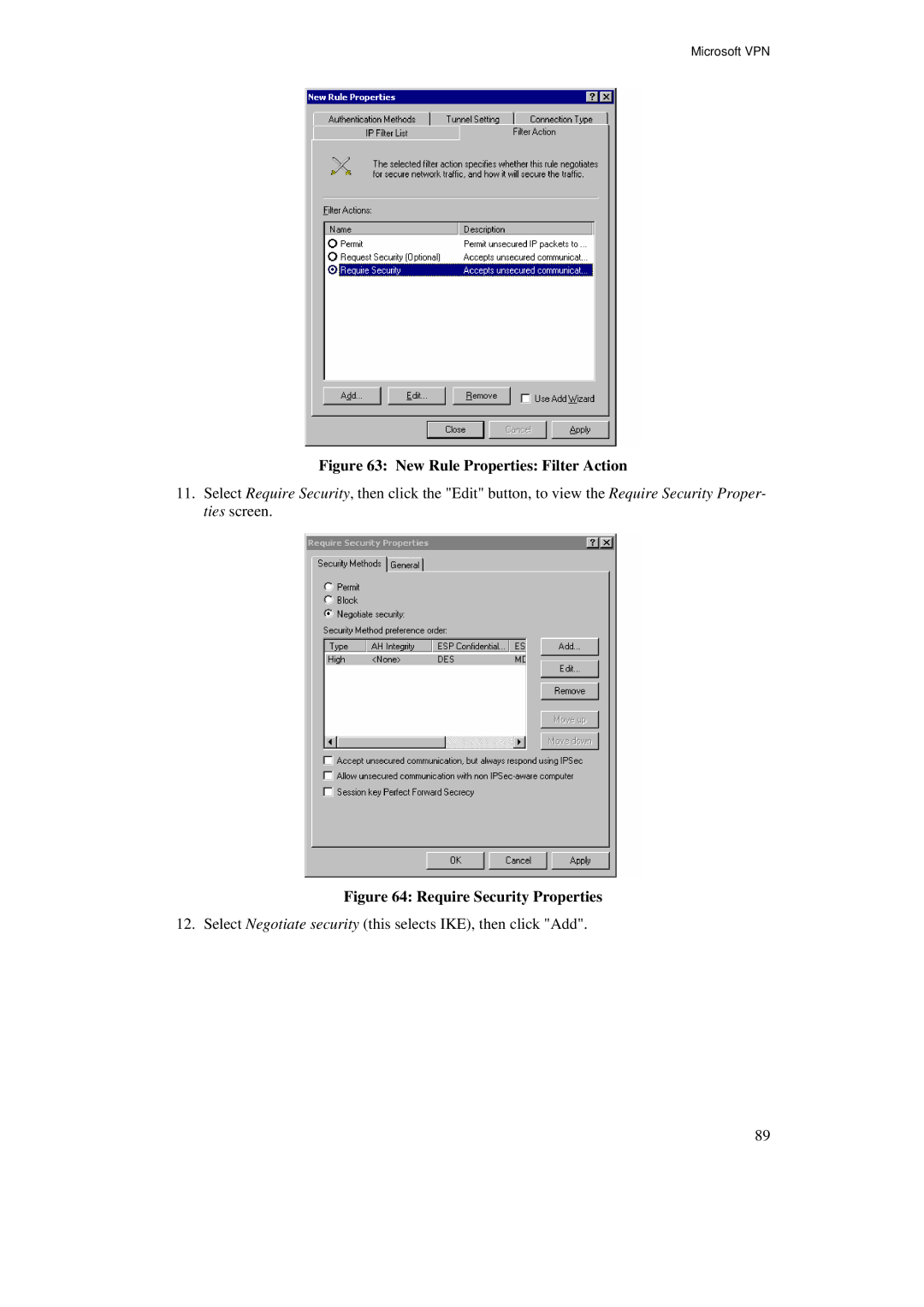 TRENDnet BRV204 manual New Rule Properties Filter Action 