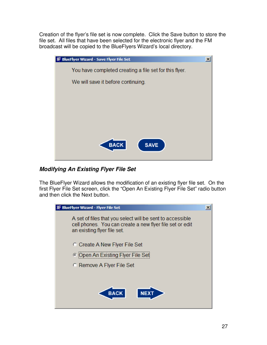 TRENDnet R91007G manual Modifying An Existing Flyer File Set 