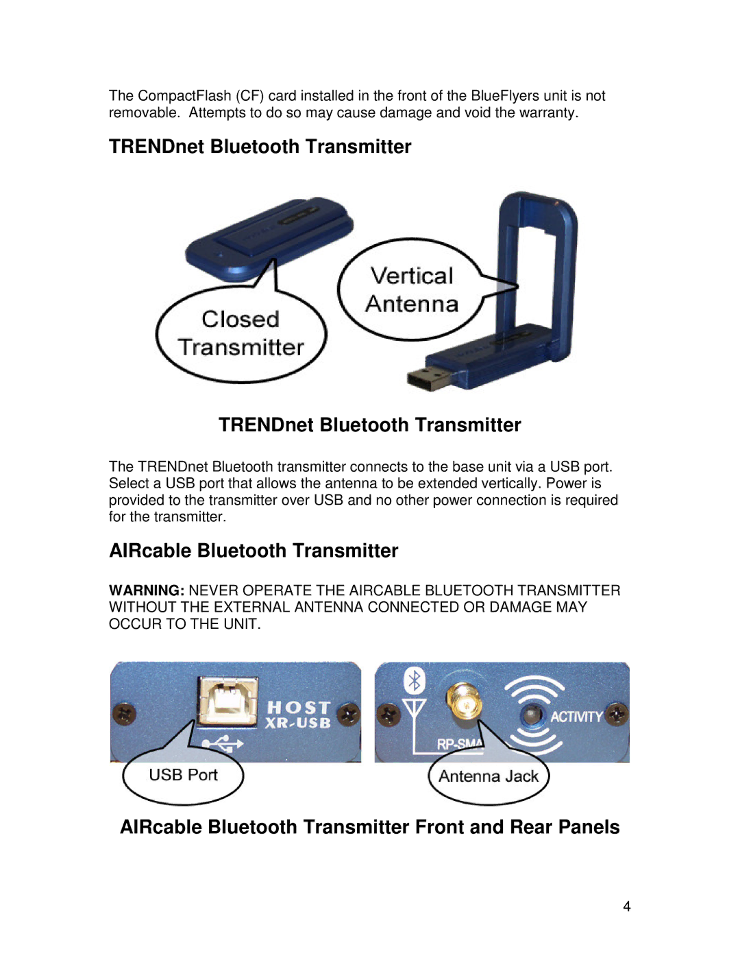 TRENDnet R91007G manual TRENDnet Bluetooth Transmitter 