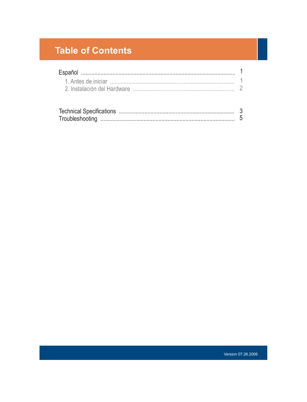 TRENDnet S5Pplus manual Table of Contents 