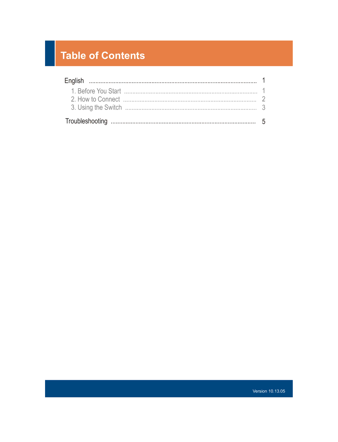 TRENDnet S800i manual Table of Contents 