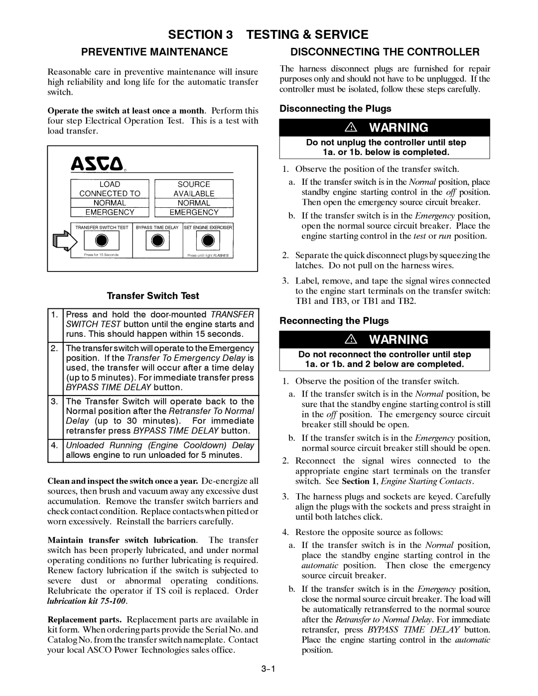 TRENDnet Series 300 manual Testing & Service, Preventive Maintenance 