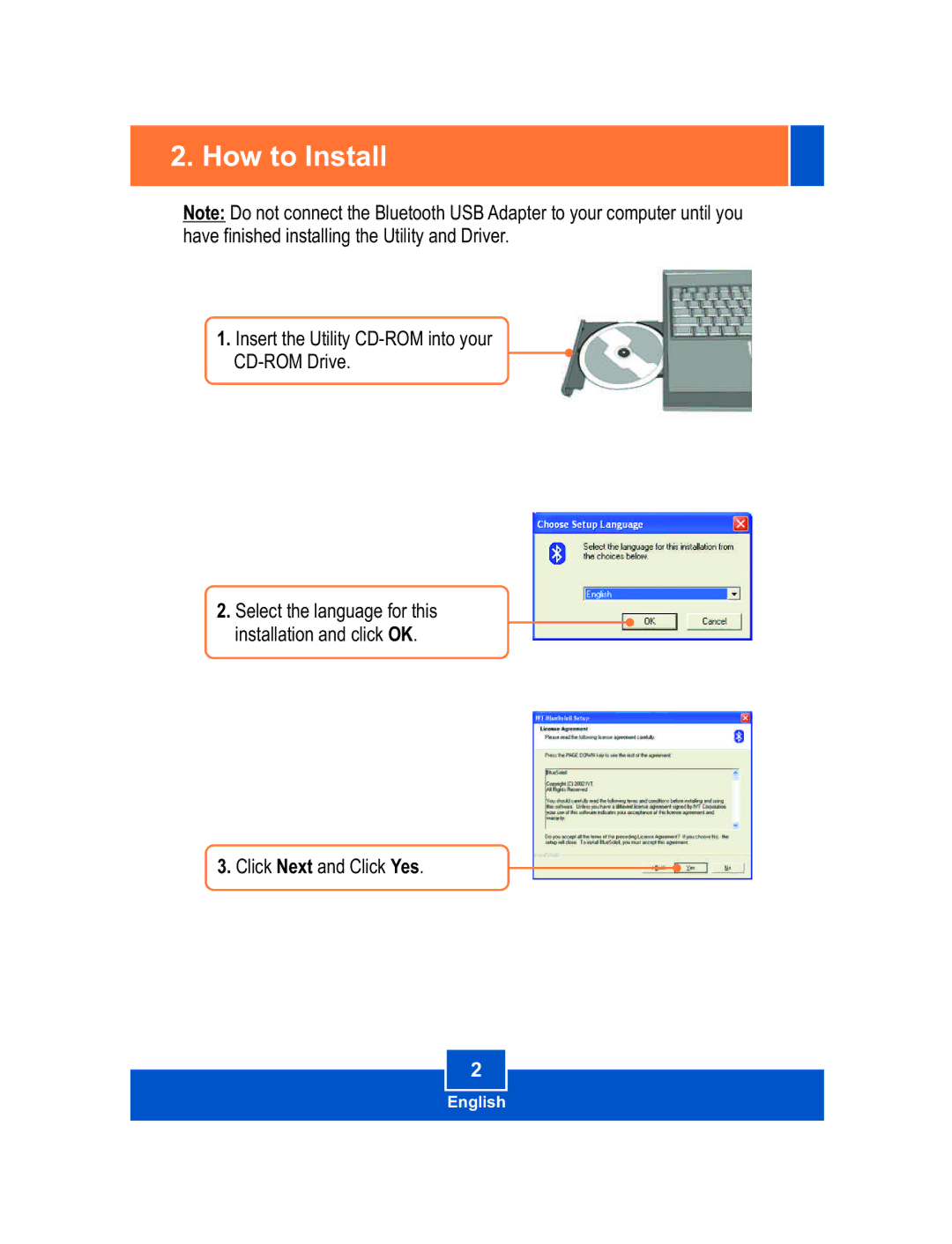 TRENDnet TBW-102UB, TBW-101UB manual How to Install 