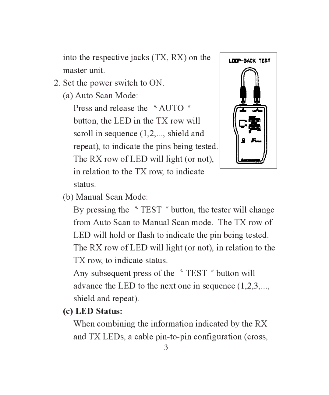 TRENDnet TC-NT2 instruction manual LED Status 