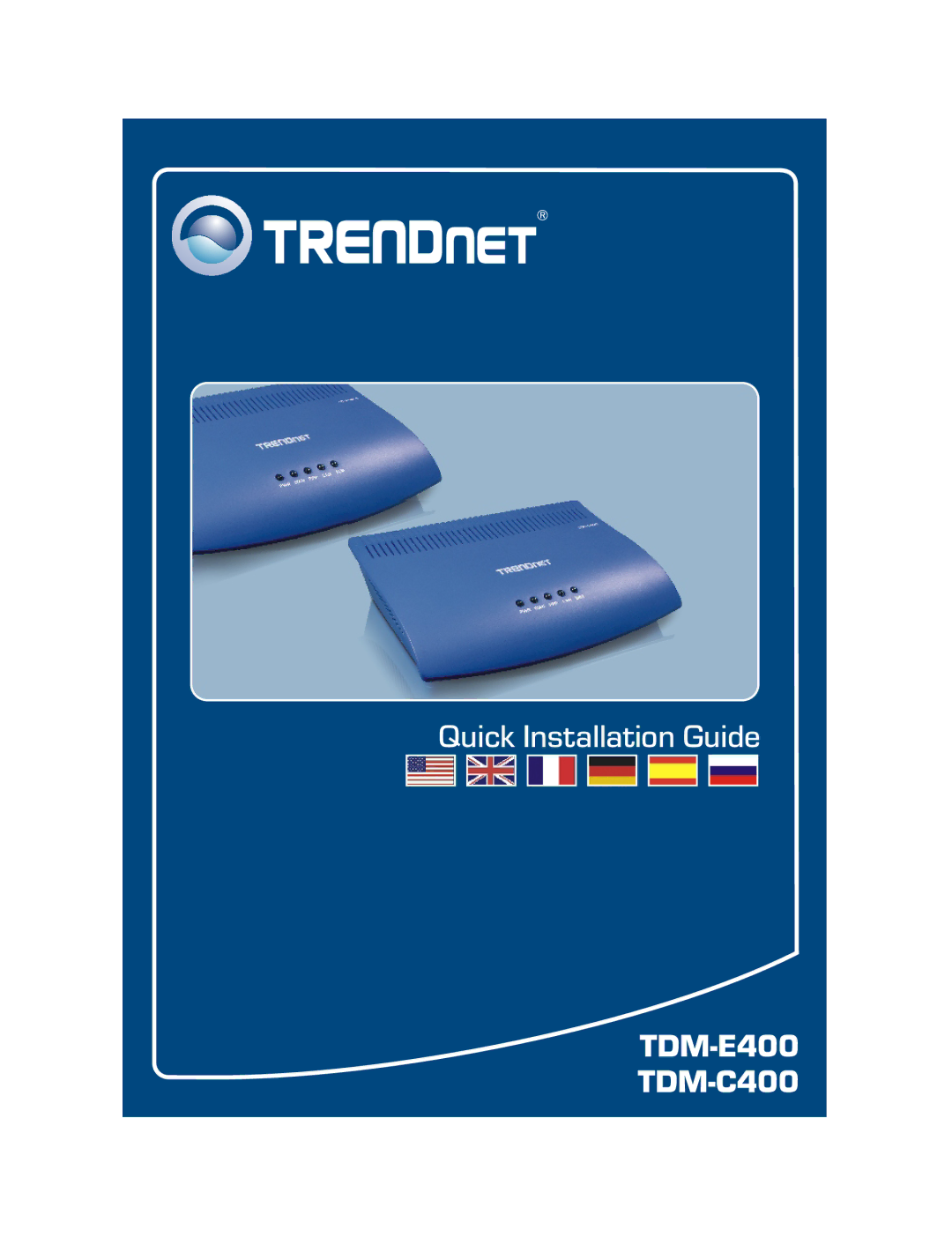 TRENDnet manual TDM-E400 TDM-C400 