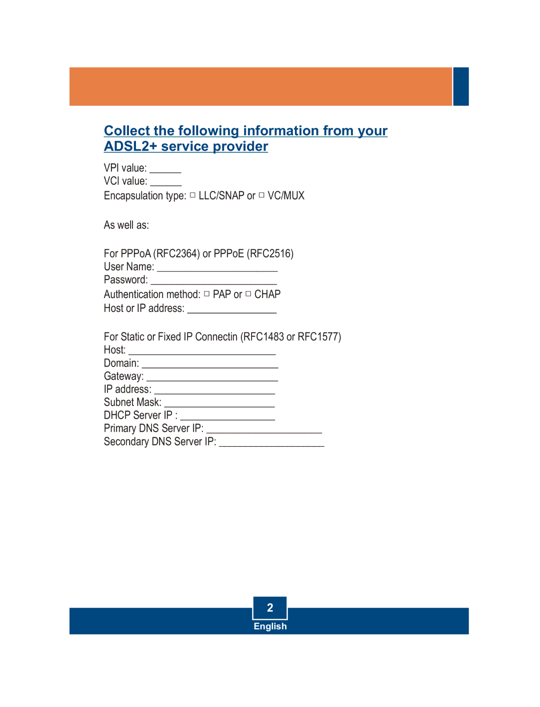 TRENDnet TDM-E400 manual English 