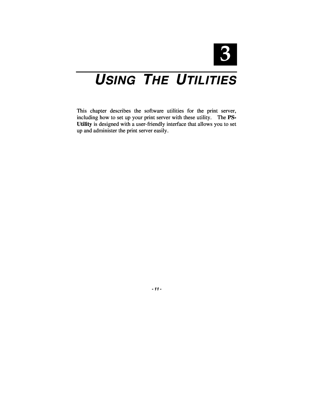 TRENDnet TE100-P1P manual Using The Utilities 