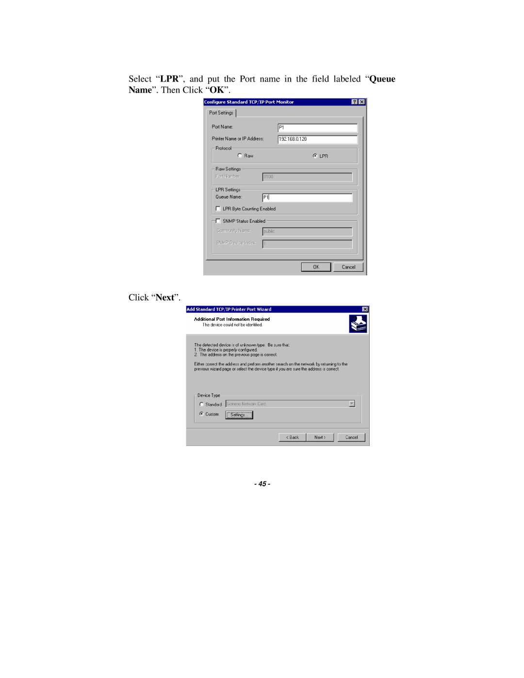 TRENDnet TE100-P1P manual 