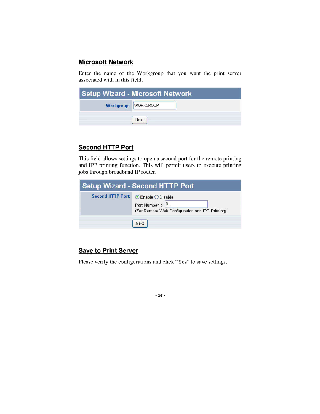 TRENDnet TE100-P1U manual Microsoft Network 