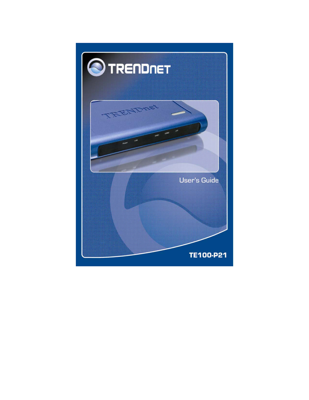 TRENDnet TE100-P21 manual 