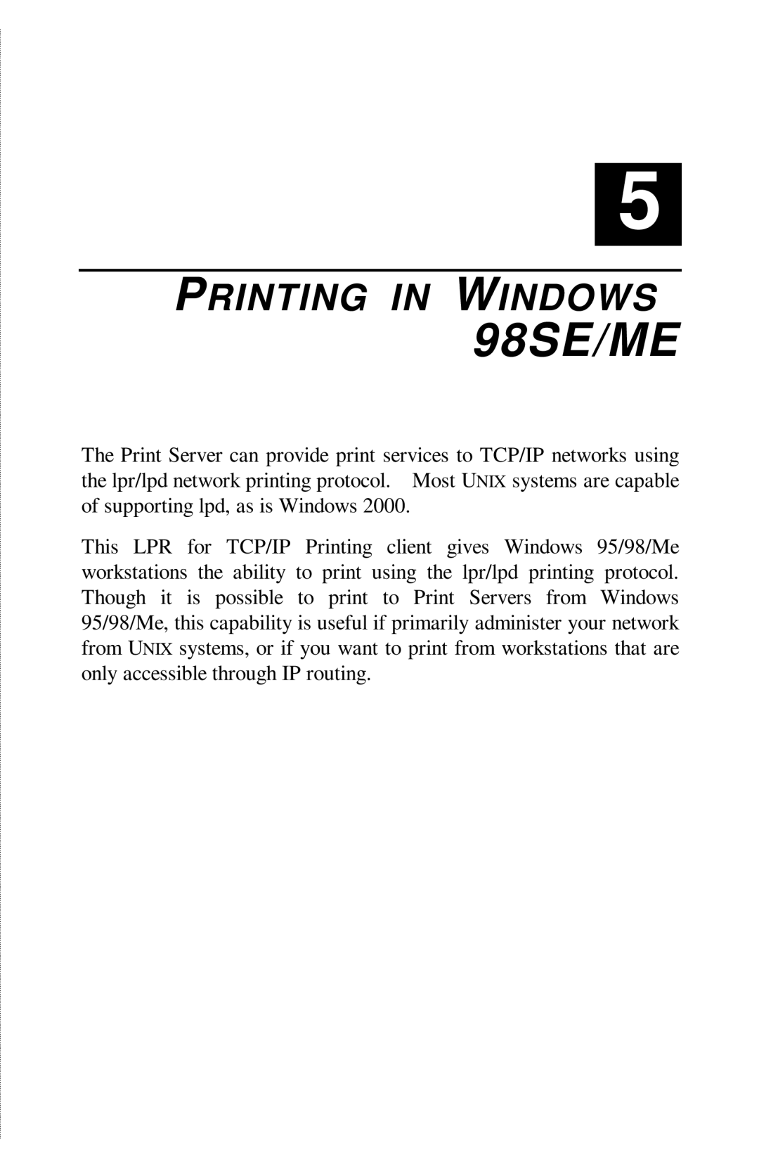 TRENDnet TE100-PIP manual 98SE/ME 