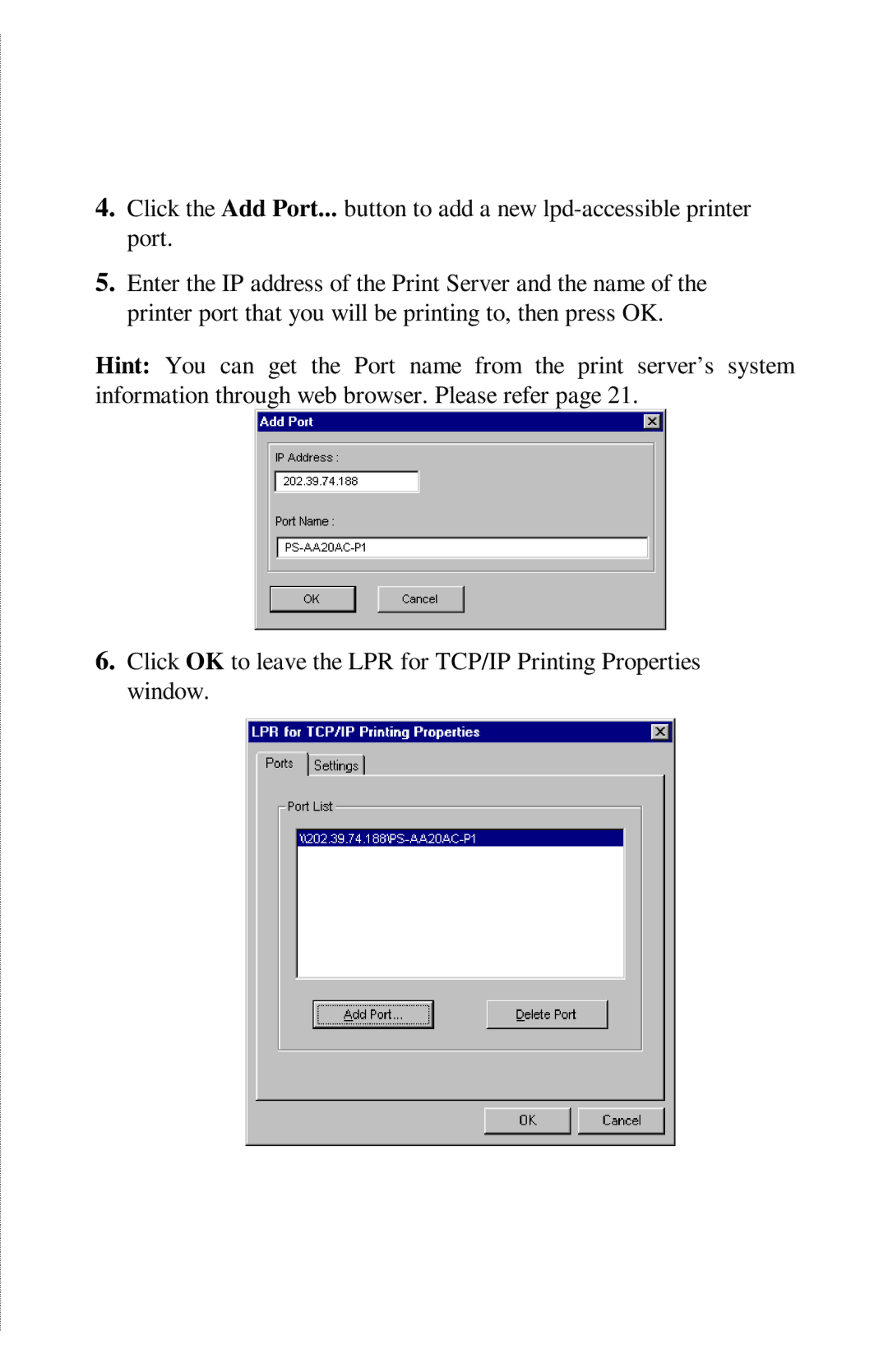 TRENDnet TE100-PIP manual 