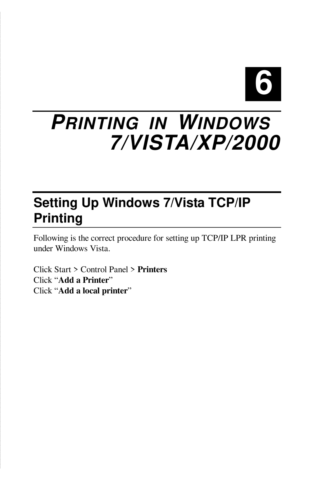 TRENDnet TE100-PIP manual VISTA/XP/2000 