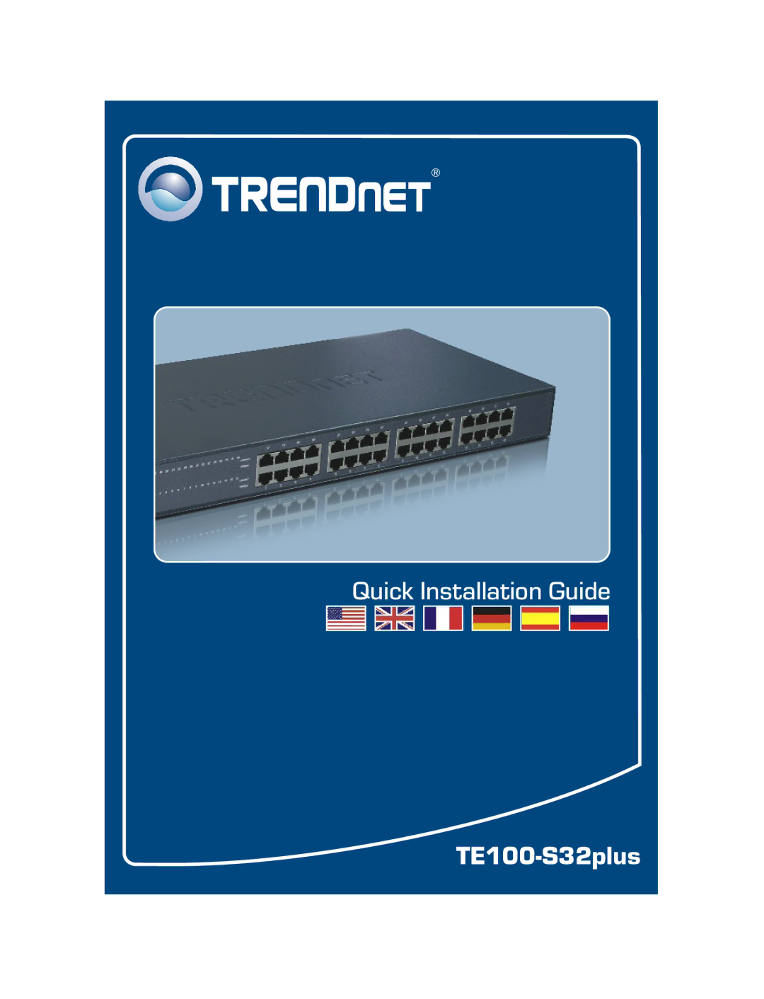 TRENDnet manual TE100-S32plus 