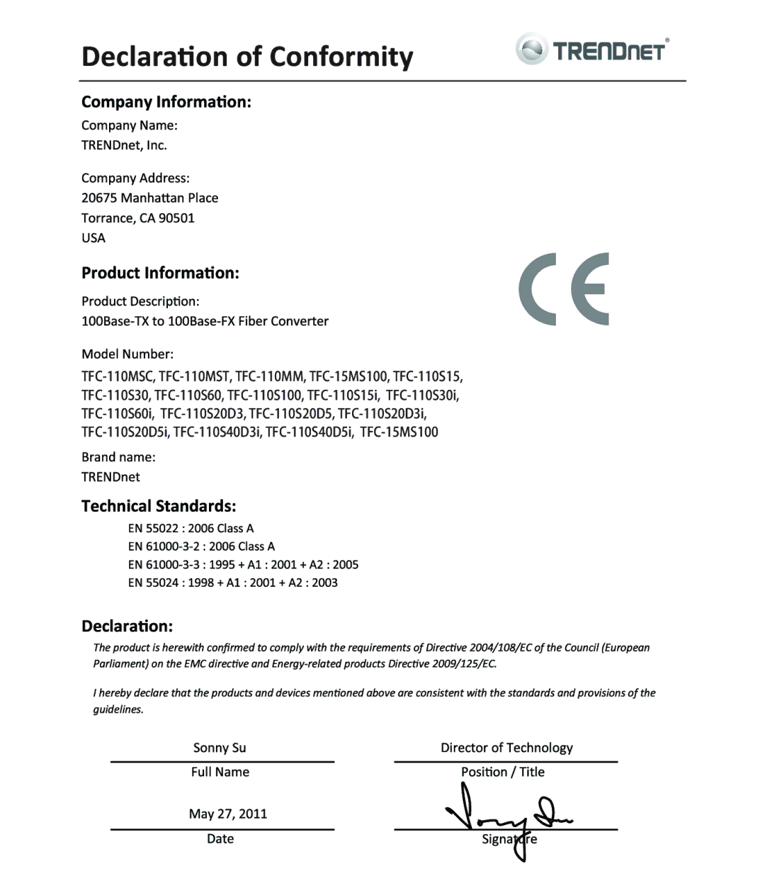 TRENDnet TE100S24G manual 