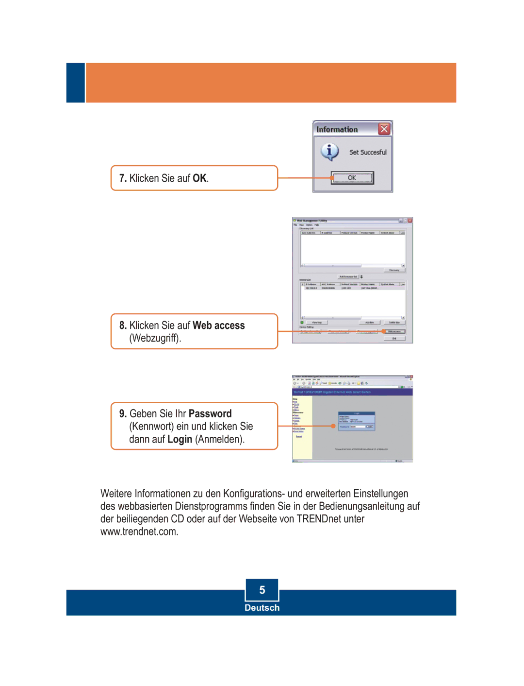 TRENDnet TEG-160WS manual Deutsch 