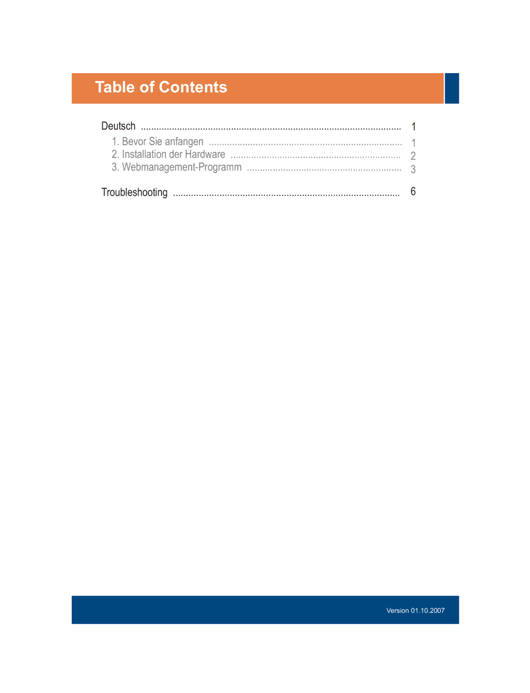 TRENDnet TEG-448WS manual Table of Contents 