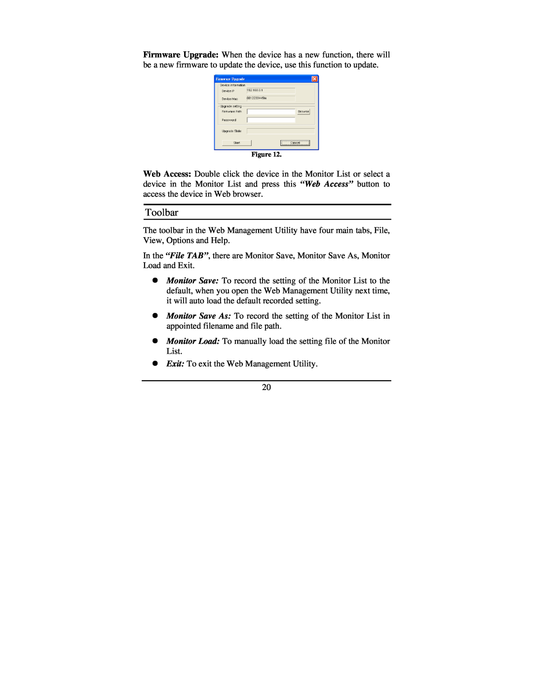 TRENDnet TEG-448WS manual Toolbar 