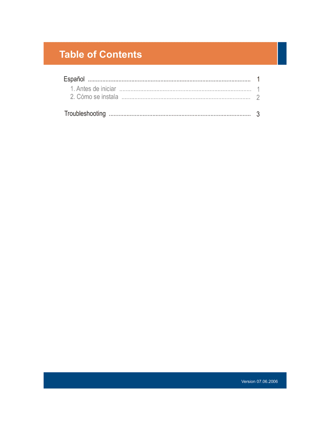 TRENDnet TEG-PCBUSR manual Table of Contents 