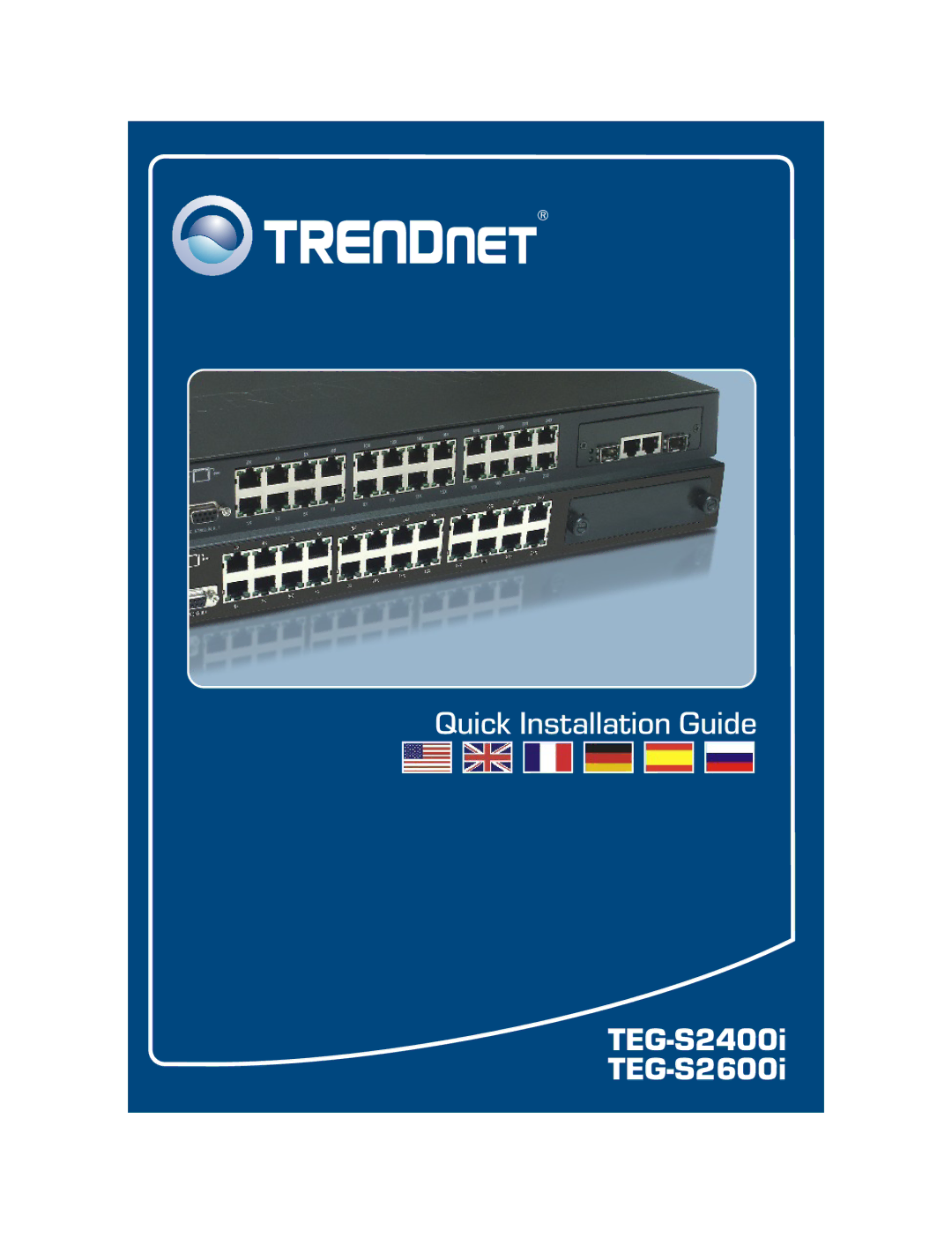 TRENDnet TEG-S2400I manual TEG-S2400i TEG-S2600i 