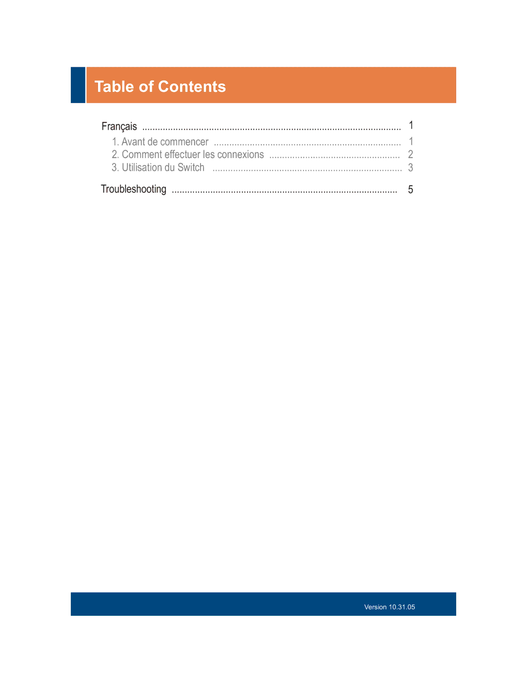 TRENDnet TEG-S2400I manual Table of Contents 