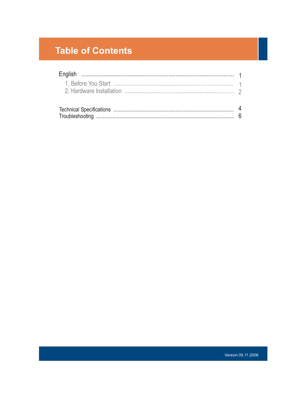 TRENDnet TEG-S240TX, TEG-S160TX manual Table of Contents 