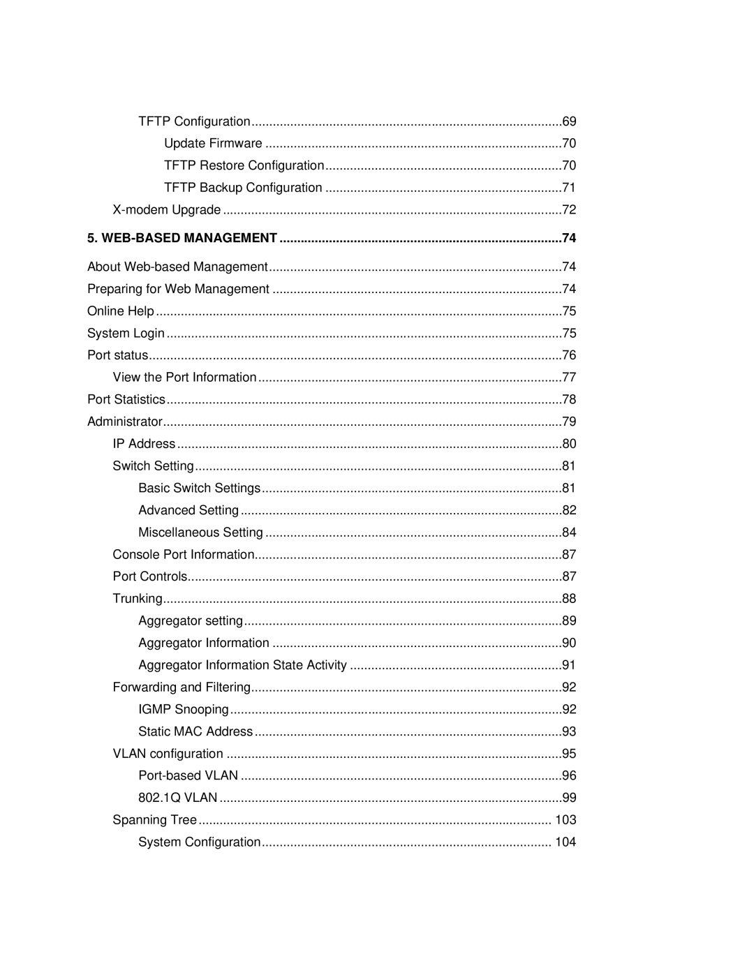 TRENDnet TEG-S3000I manual View the Port Information 