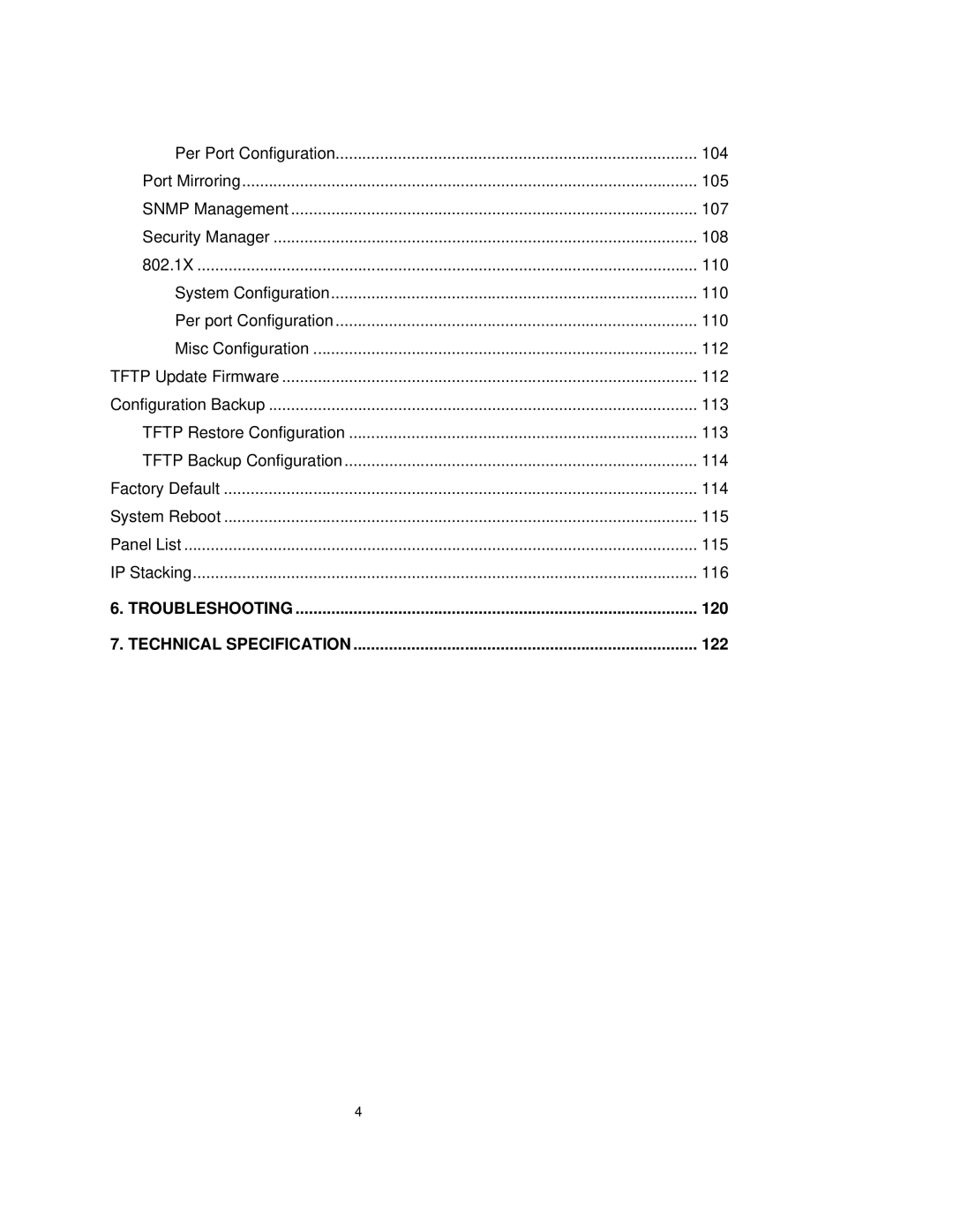 TRENDnet TEG-S3000I manual 120 