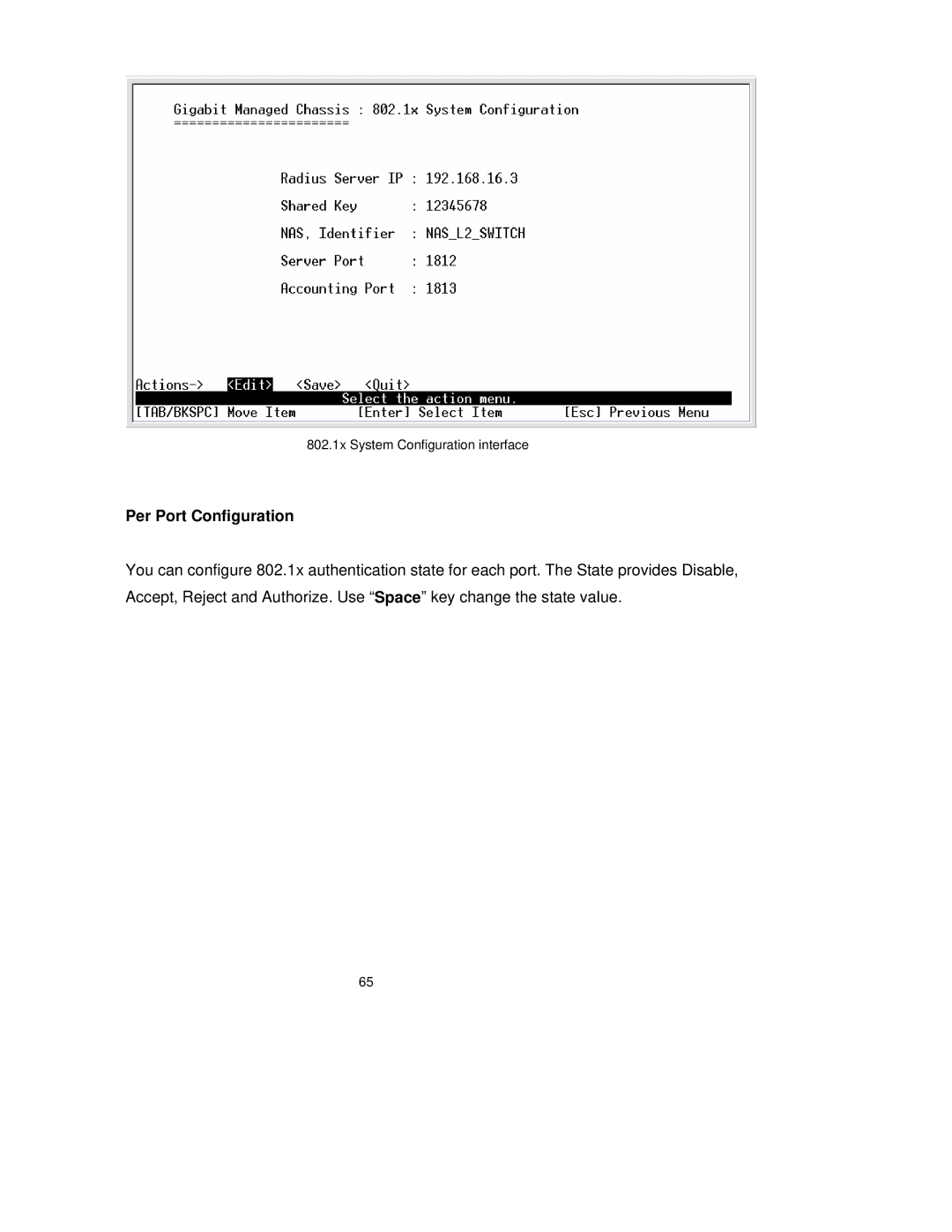 TRENDnet TEG-S3000I manual Per Port Configuration 