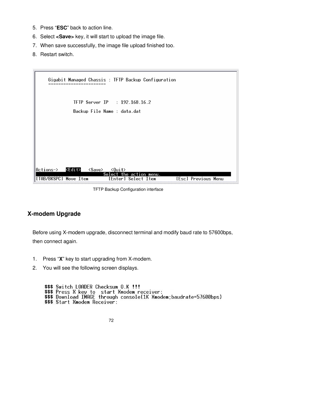 TRENDnet TEG-S3000I manual Modem Upgrade 