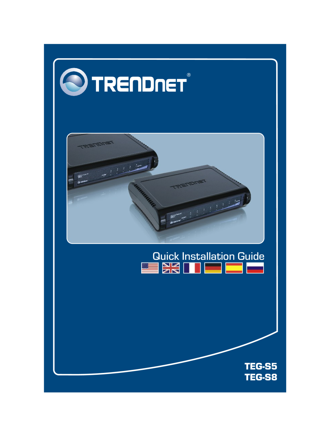 TRENDnet manual TEG-S5 TEG-S8, Quick Installation Guide 