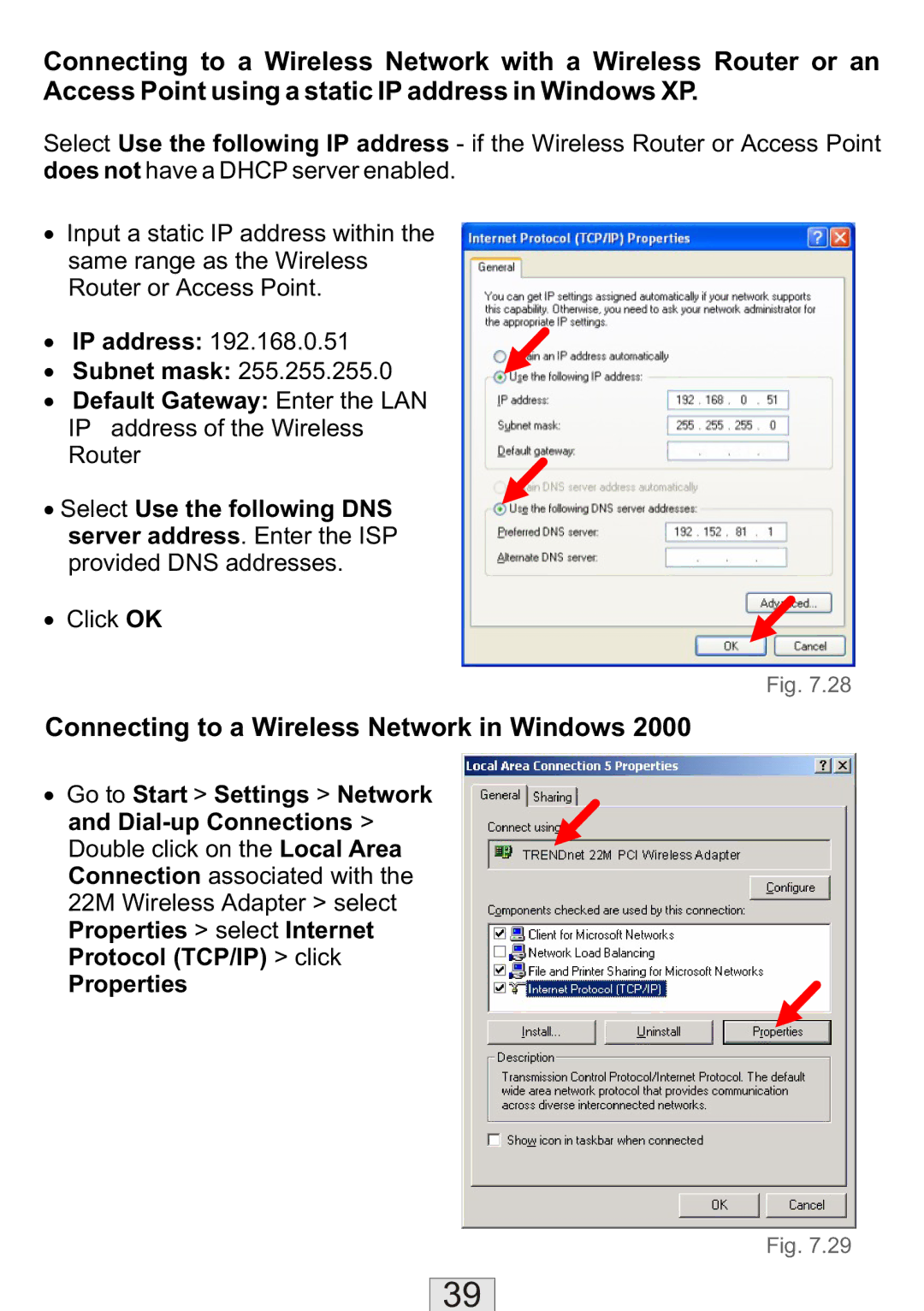 TRENDnet TEW-310APB manual Connecting to a Wireless Network in Windows 