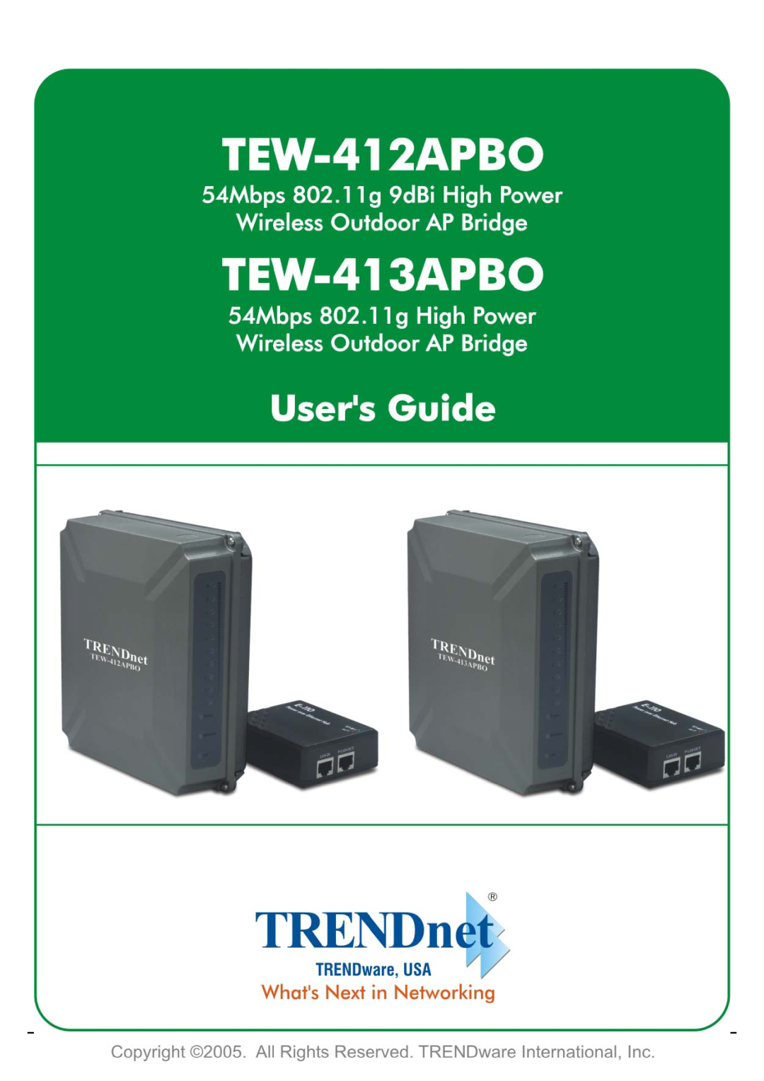 TRENDnet TEW-413APBO manual User’s Guide 