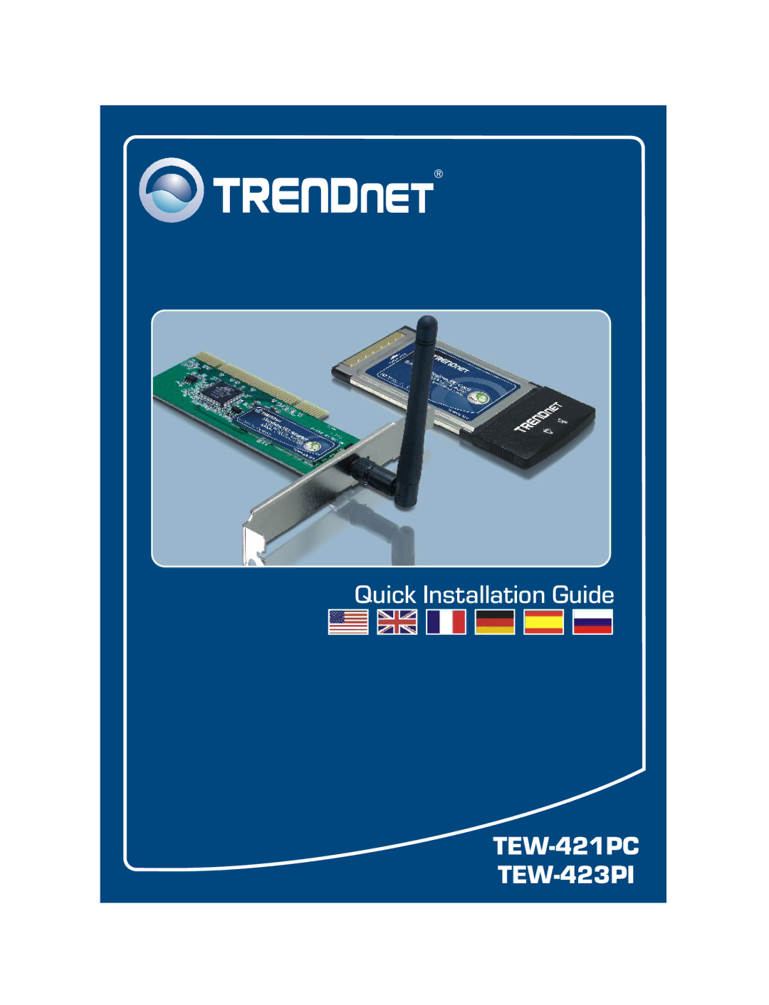 TRENDnet Wireless Adapter manual TEW-421PC TEW-423PI 