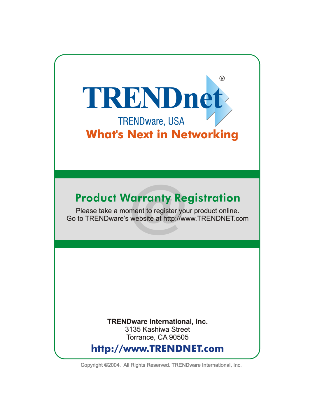 TRENDnet TEW-424UB, Wireless USB 2.0 Adaptor manual 