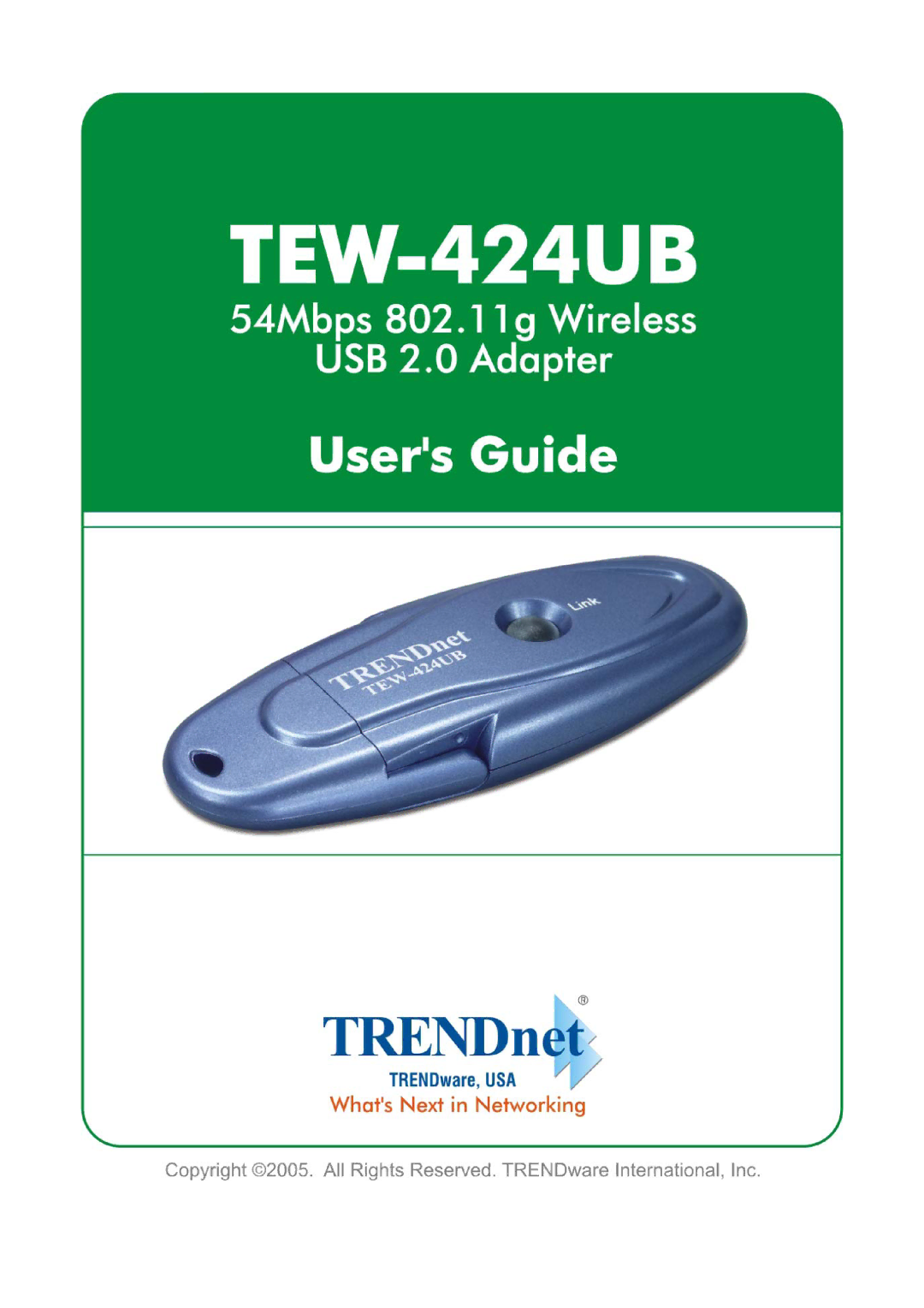 TRENDnet TEW-424UB manual 