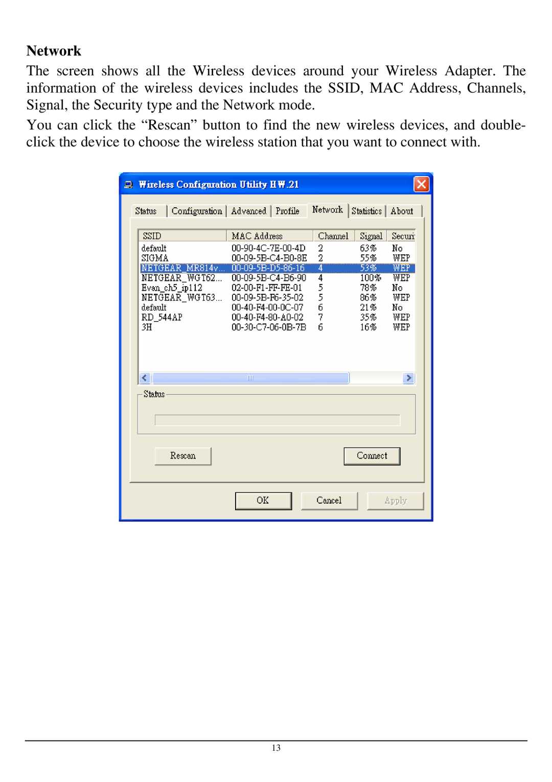 TRENDnet TEW-424UB manual Network 