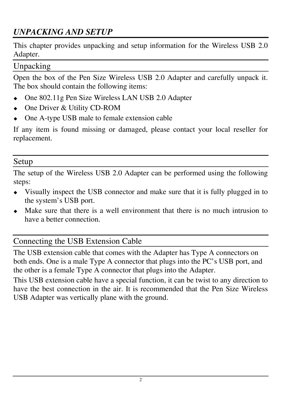 TRENDnet TEW-424UB manual Unpacking and Setup 