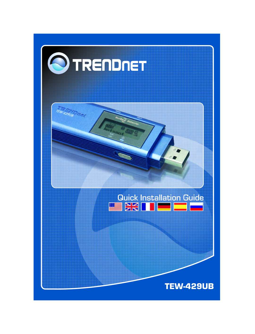 TRENDnet TEW-428UB manual Quick Installation Guide, TEW-429UB 
